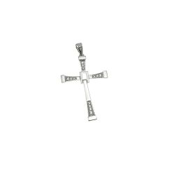 Jointed Cross Pendant with Diamonds