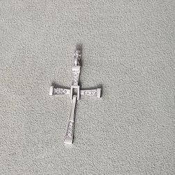 Jointed Cross Pendant with Diamonds