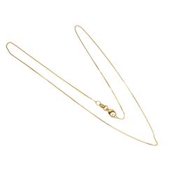 Girocollo Veneta 42cm 0,5mm in Oro Giallo - Chiusura Moschettone