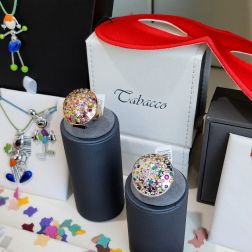 Anello Coriandoli Oro Rosa - Misura 14