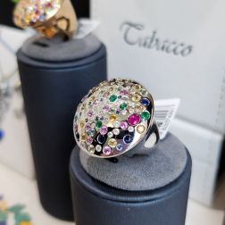 Anello Coriandoli Oro Bianco