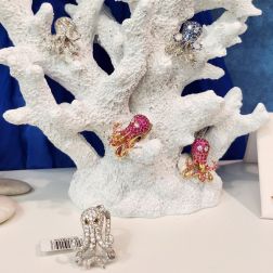 Octopus Ring Diamonds white gold 18kt