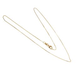Necklace Veneta 18kt yellow gold - Lobster Clasp