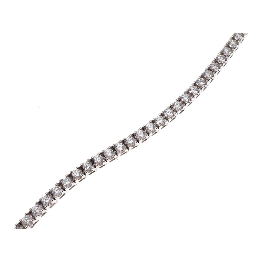 Diamond Squared Tennis Bracelet