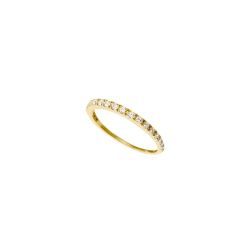 Veretta Scalare 19 Diamanti su Oro Giallo 18kt