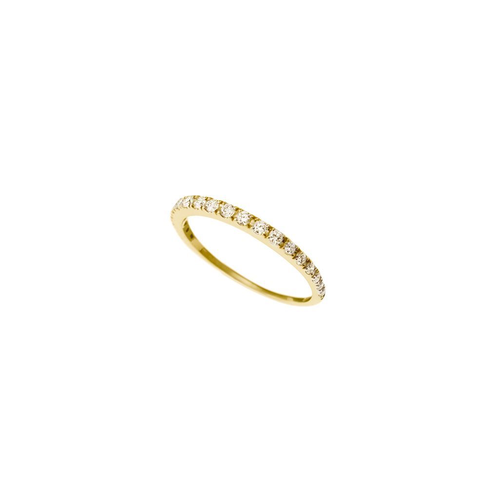 Veretta Scalare 19 Diamanti su Oro Giallo 18kt
