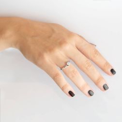 Solitario Panarea Diamante 0.40ct foto indossata