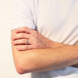 Fede Comoda 3mm UNOAERRE foto indossata uomo