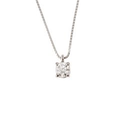 Light Point Solitaire Necklace 0.15ct