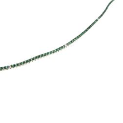 Bracciale Tennis Smeraldi e 5 Diamanti