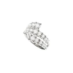 Half-eternity Contrarié ring with 1.15ct Diamonds