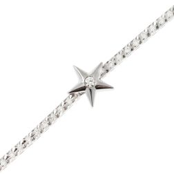 Diamonds Tennis Bracelet with sliding Star