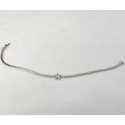 Diamonds Tennis Bracelet with sliding Star