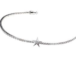 Diamonds Tennis Bracelet with sliding Star