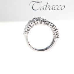 Anello Veretta Contrarié di Diamanti 1.80ct in Oro Bianco