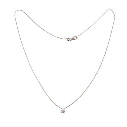 Girocollo Solitario Punto Luce Simple 0.22ct