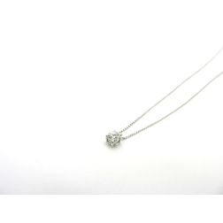 Girocollo Solitario Punto Luce Simple 0.22ct