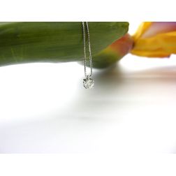 Simple Light Point Solitaire Necklace 0.22ct