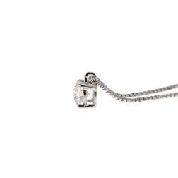 Simple Light Point Solitaire Necklace 0.22ct