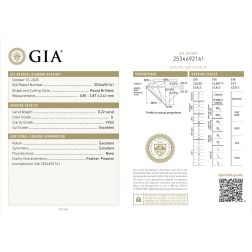 Girocollo Solitario Punto Luce Simple Diamante GIA 0.22ct G VVS2