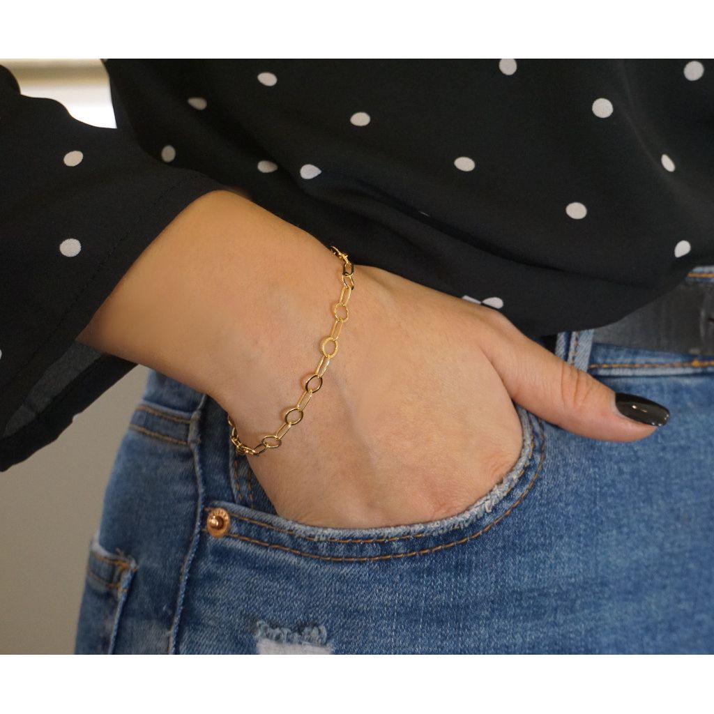 Anello a catena Forever Giallo – Cuori e Frecce