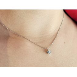 Photo of worn Necklace Sparkle 0.25ct