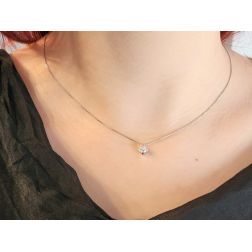 Photo of worn Necklace Sparkle 0.25ct