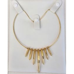 Rigid Claw Necklace in Yellow Gold