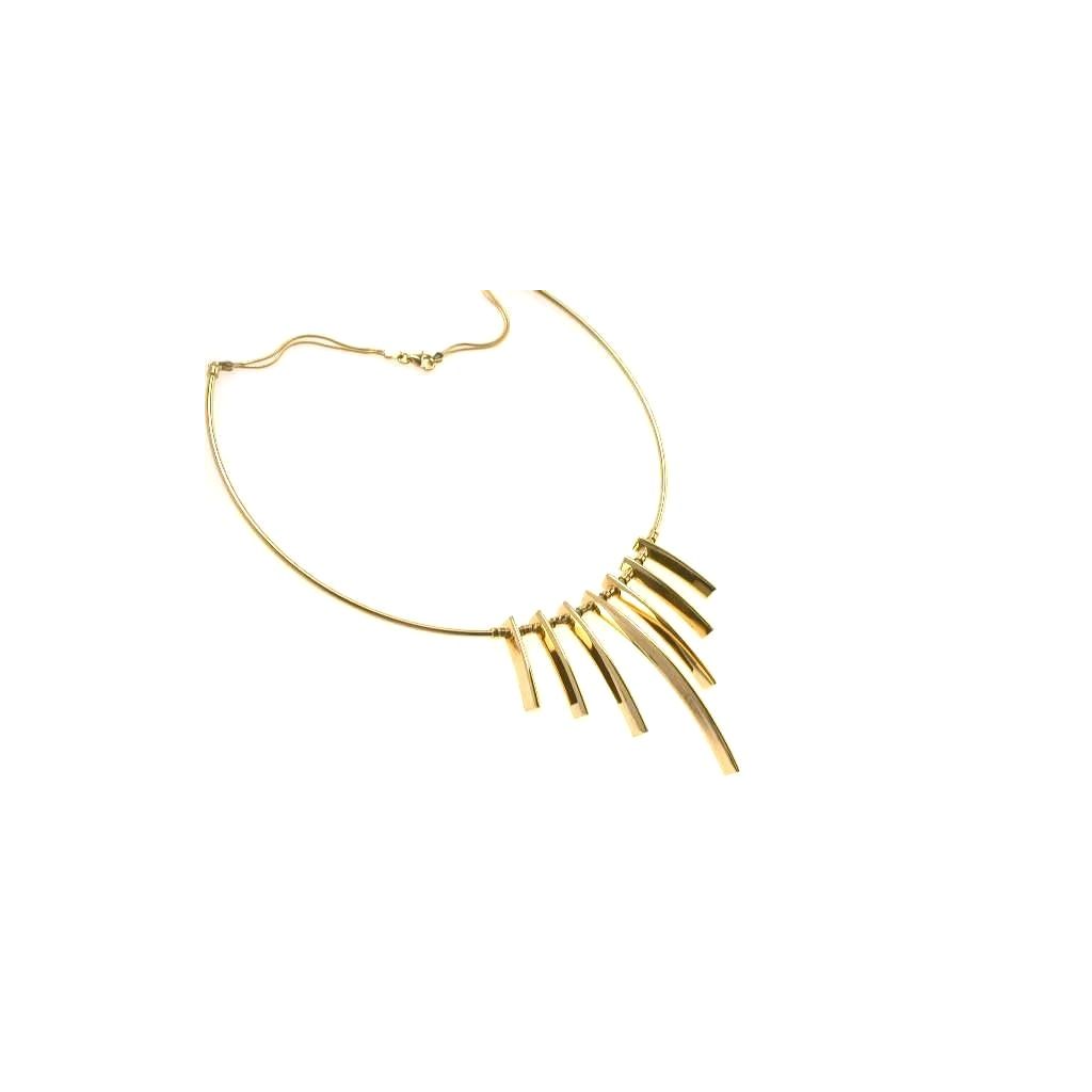 Rigid Claw Necklace in Yellow Gold