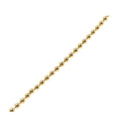 Collana Laccetto Palline da 1.20mm senza chiusura in Oro Giallo
