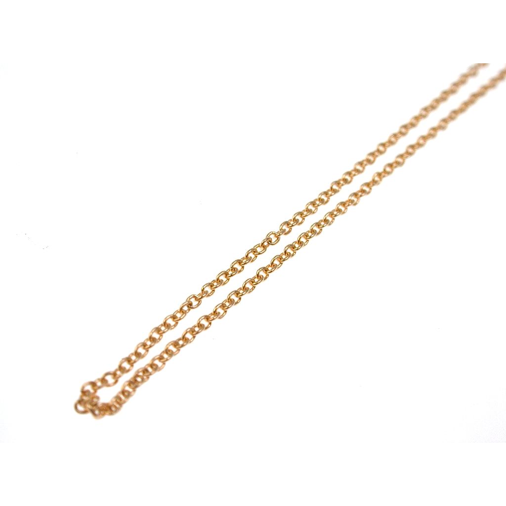 42cm Necklace 1mm Rolottina Rose Gold - Spring ring clasp