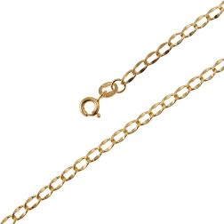 Bracciale catena grumetta ovale piatta sfaccettata 2.80mm - 2.60mm