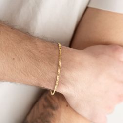 Bracciale maglia 3+1 tigre e pernice x 2.5mm foto indossata