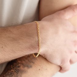 Bracciale maglia Accoppiata x 3.20mm foto indossata