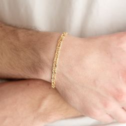 Photo of worn Chain Bracelet coupled x 4.90mm