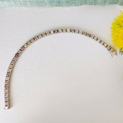 Yellow and Brown Diamond Tennis Bracelet