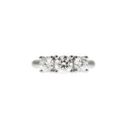Ring Trilogy 0.57ct/0.60ct center and 0.38ct side