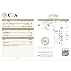Ring Trilogy 0.57ct center and 0.38ct/0.39ct side GIA Certified Diamonds G VS1/VVS2 - Italian size 14