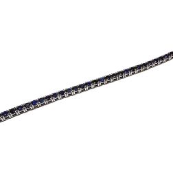 Bracciale Tennis DeepBlue Zaffiri Blu 17cm x 2,5mm