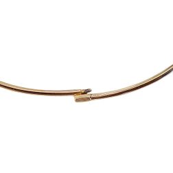 ‘Halo’ rigid necklace in yellow gold