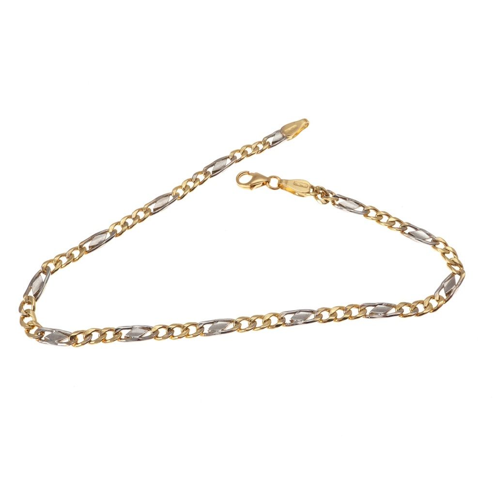 3+1 two-tone chain bracelet 3.50mm