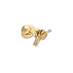 Yellow Gold Elephant Brooch with Diamond