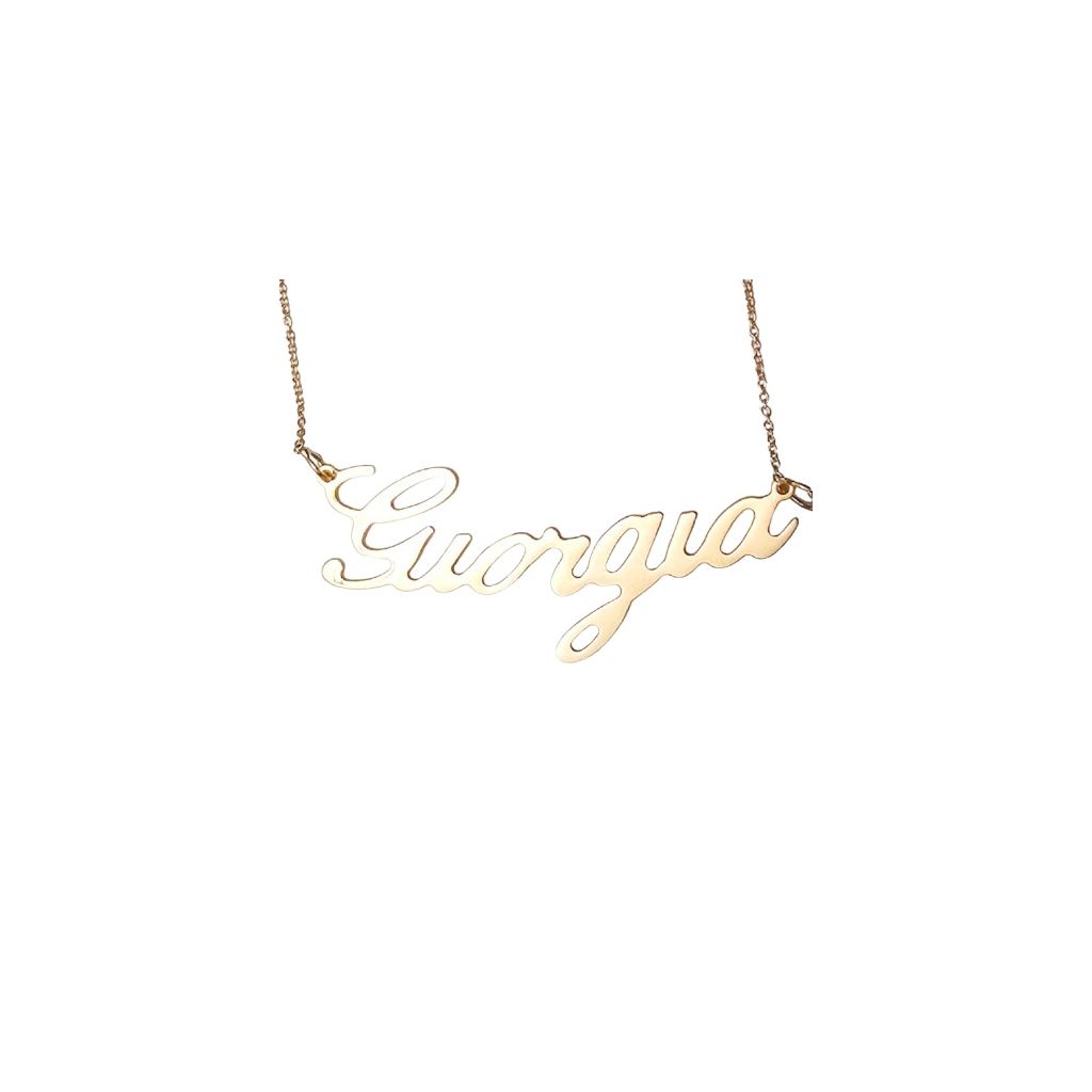 Collana con nome Giorgia in Oro Giallo