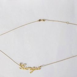 Necklace with name Giorgia in yellow gold 18kt