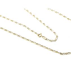 50cm Necklace 2.20mm chain 1+1 18kt yellow gold