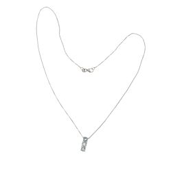 Trilogy Aquamarine Necklace (1.25 cm x 4.7 mm)