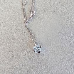 Girocollo punto luce Sparkle Acquamarina Carrè 5.2mm