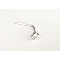 Piercing Nasino oro bianco con Diamante