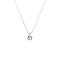 Collana Punto Luce Circle Sfaccettato da 0,020ct - 3.70mm