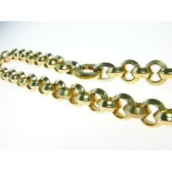Rolò necklace triangular-section 12mm 44cm